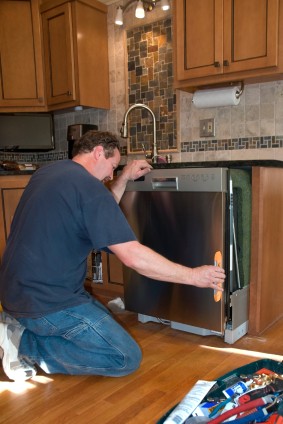 All Appliance Repair Service Inc. handyman Installing dishwasher